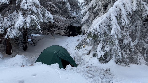 Zimní táboření Radim Sieber bushcraft
